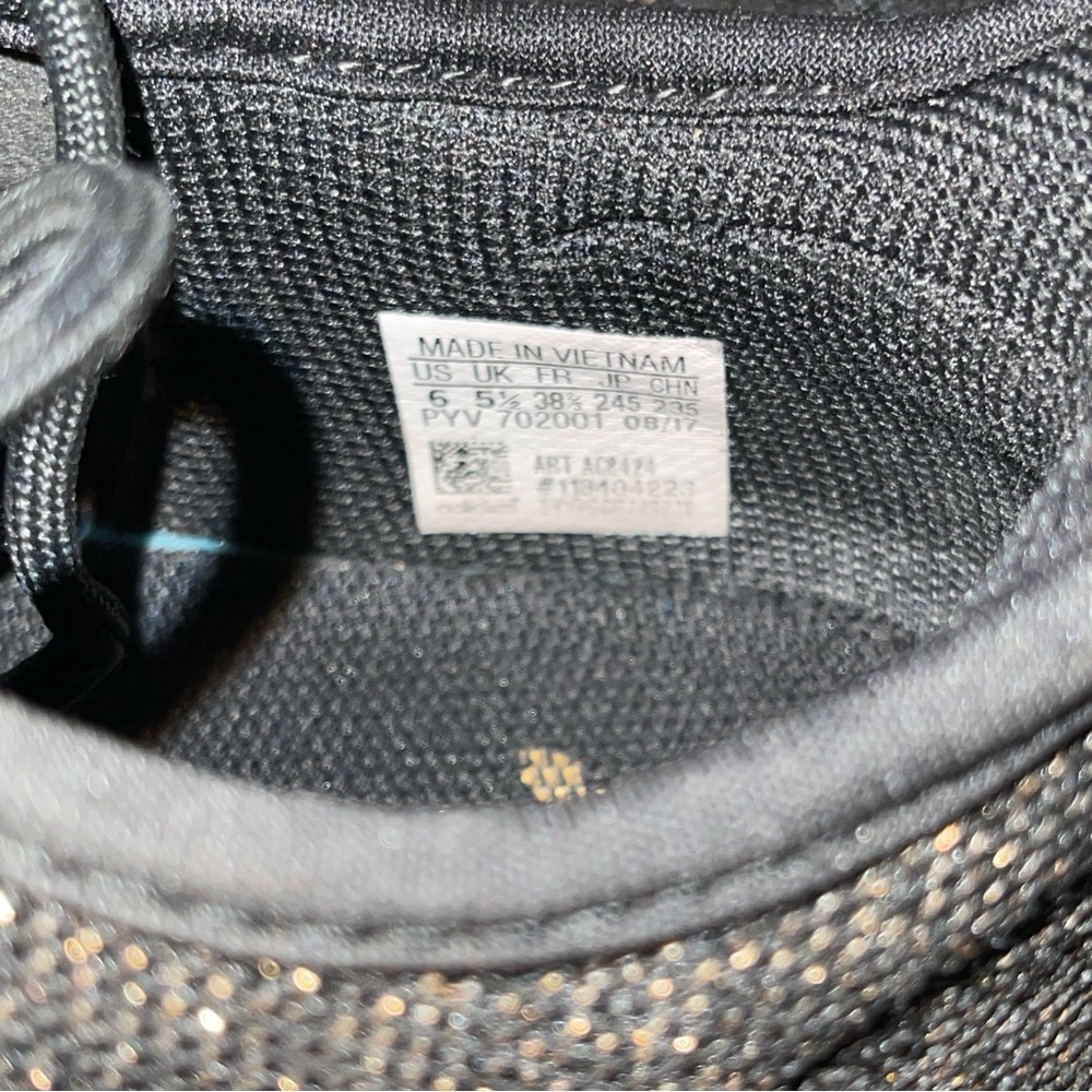ADIDAS TUBULAR SHADOW KIDS 6 WOMEN 7.5 Black Gold Shoes - Picture 6 of 9